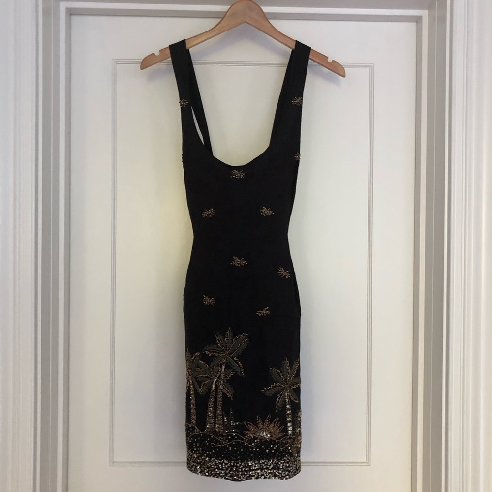 NWT Calypso St Barthes Sequin Cross Back Sundress